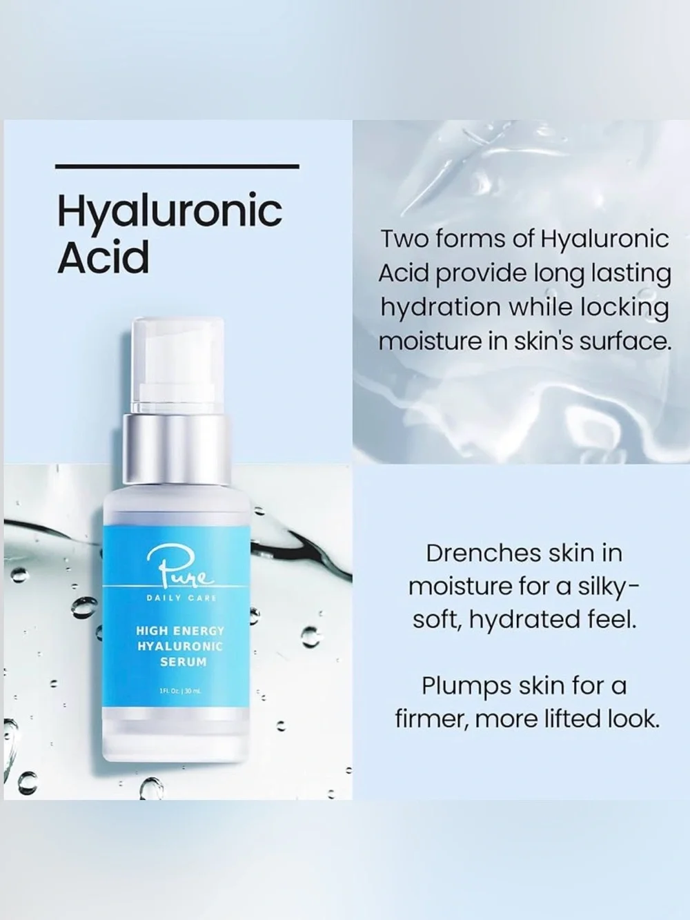 High Energy Hyaluronic Serum — Blue